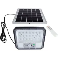 Strühm HEROS - LED SoLAR Tuinverlichting - Wandlamp met Sensor - Zonne-energie - Bewegingssensor - 7W - ZWART