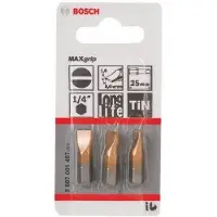 Bosch 2607001497 Schroefbit Max Grip S 1,6x8, 25 mm 3x