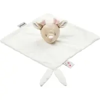 Nattou FanFan Baby Knuffeldoekje - 27 x 27 cm - Doudou hertje - Baby Cadeau - Gebroken Wit