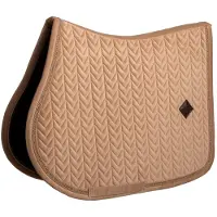 Kentucky Horsewear Horsewear - Zadeldoek velvet mini Pearls jumping beige pony