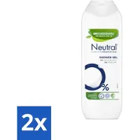 Neutral 2 x Douchegel Parfumvrij 250 ml - Gevoelige Huid - Douchegel - Parfumvrij - Allergie - Huidverzorging