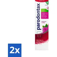 Parodontax 2 x - Tandpasta - Herbal Fresh - Bergamot & Mint - 75 ml - Tandpasta Bergamot Mint - Gezond Tandvlees - Bloedend Tandvlees - Tandplak Verwijderen - Fluoride