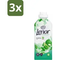 Lenor 3 x – Wasverzachter – Freshness Guard – 32 Wasbeurten – 800 ml - Wasverzachter - Frisheid - Geur - Geurprofiel - Geurtjes
