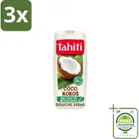 Tahiti 3 x – Douchegel – Coco - 315 ml - Grootverpakking - Douchegel Kokos - Kokosgeur - Tropisch - Ontspannen Douche - Huid Verzorgen
