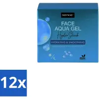 Sence – Dagcrème – Aqua Gel Hydro Shock 2-in-1 – 50 ml - Voordeelverpakking - 12 stuks
