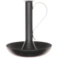 HBX natural living Kandelaar metaal d20.0h23.0 zwart zwart Metaal Kandelaar