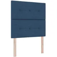vidaXL LED Hoofdbord met LED-stripverlichting Blauw 80 cm Stof