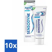 Sensodyne - Tandpasta - Rapid Relief - Gevoeligheidsverlichting - 75 ml - Bulkverpakking - 10 stuks