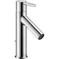 Axor Starck wastafelmengkraan, model 100, met hendel en afvoerput met trekstang, van hansgrohe