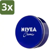 Nivea – Crème – Voor Gezicht, Handen en Lichaam – 250 ml - Bulkverpakking - 3 stuks