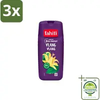 Tahiti 3 x – Douchegel – Ylang Ylang - 315 ml - Grootverpakking - Douchegel - Ylang Ylang Douchegel - Douchegel Voor Huidverzorging - Exotische Geur Douchegel - Milde Douchegel