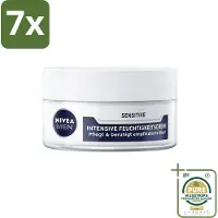 Nivea 7 x Men – Gezichtscrème – Sensitive Intensive – 50 ml - Grootverpakking - Gevoelige Huid - Gezichtscrème - Mannelijke Huid - Intensieve Hydratatie - Kamille Extract