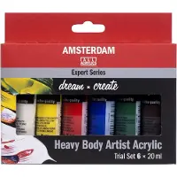 Amsterdam Expert Series Acrylverf Set - professionele acrylverf - 6 stuks - 20 ml tubes