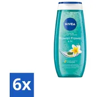 Nivea Douchegel Hawaii Flower & Oil 250 ml - Voordeelverpakking - 6 stuks