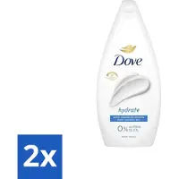 Dove 2 x Douchecrème Hydrate 450 ml - Douchegel Hydrateren - Zachte Huid - Huid Verzorgen - Droge Huid - Mild Reinigen