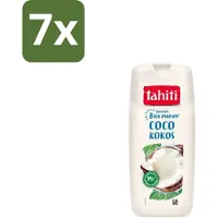 Tahiti 7 x – Douchegel – Kokos - 315 ml - Douchegel Kokos - Kokos Geur - Douchegel Tropisch - Douchegel Voor Huid - Kokos Water