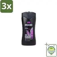 Axe 3 x – Douchegel – Excite – 250 ml - Grootverpakking - Douchegel - Frisheid - Geur - Mannelijke Geur - Excite