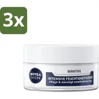 Nivea Men – Gezichtscrème – Sensitive Intensive – 50 ml - Bulkverpakking - 3 stuks