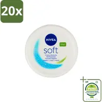 Nivea 20 x – Crème – Soft - 300 ml - Grootverpakking - Hydratatie - Crème - Huid Verzorging - Zachte Huid - Dagelijks Gebruik