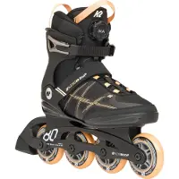 K2 Rolschaatsen - Alexia 80 Boa - Zwart/Oranje - Skeelers - - 39 - Rolschaatsen