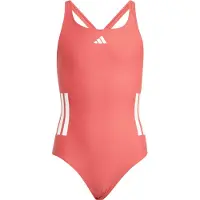 Adidas Sportieve badmode '3-Stripes C-Back Swimsuit' watermeloen rood / wit