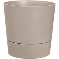 Elho Foss Rond 43cm - Bloempot voor Binnen - 100% Gerecycled Plastic - Ø 43 x H 42.5 - Paddenstoel beige