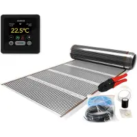 Magnum Verwarming Folie Set 15 m² / 1800 Watt Set met MRC-thermostaat | Zwart