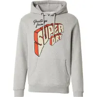 Superdry Sweatshirt 'North Cali' sand / grijs gemêleerd / donkeroranje