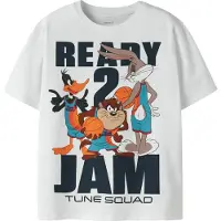 Name it Shirt 'NKMFLY SPACEJAM' cyaan blauw / oranje / zwart / wit