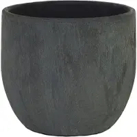 HS Potterie HS Bloempot Avion Antraciet D 24 H 22 Cm