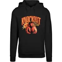 Mister tee Sweatshirt 'Knockout Club' lichtgeel / oranje / cranberry / zwart