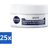 Nivea Men – Gezichtscrème – Sensitive Intensive – 50 ml - Bulkverpakking - 25 stuks