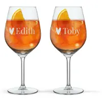 Royal Leerdam Aperol Spritzglas graveren - 2 stuks
