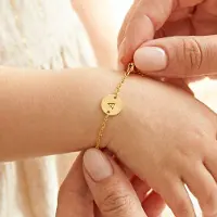 Yoursurprise Armband met initialen - Goud - 13 cm