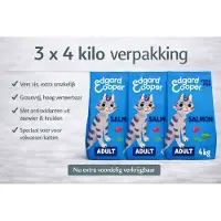 Edgard & Cooper Edgard&Cooper kat adult brok zalm - 3x 4kg Voordeelverpakking