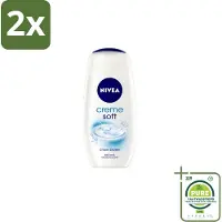 Nivea – Douchegel – Creme Soft – 750 ml - Voordeelverpakking - 2 stuks - Douchegel - Huidverzorging