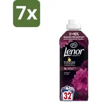 Lenor 7 x – Wasverzachter – Lotus Flower & Diamond Figs – 32 Wasbeurten – 675 ml - Wasverzachter - Wasmachine - Geur - Wasbeurt - Kleding Verzachten
