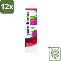 Parodontax - Tandpasta - Herbal Fresh - Bergamot & Mint - 75 ml - Voordeelverpakking - 12 stuks - Bloedend tandvlees - Tandplak verwijderen