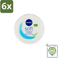 Nivea – Crème – Soft - 300 ml - Voordeelverpakking - 6 stuks - Hydratatie - Crème