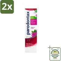 Parodontax - Tandpasta - Herbal Fresh - Bergamot & Mint - 75 ml - Voordeelverpakking - 2 stuks - Bloedend tandvlees - Tandplak verwijderen