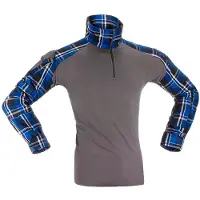 Invadergear Flannel Combat T-shirt Met Lange Mouwen