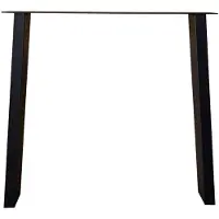Furniture Legs Europe Stalen tafelpoot zwart trapezium 80 bij 10 cm en hoogte 72 cm (4 x 10 cm)