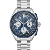 Bulova Lunar Pilot Timascus Limited Edition Heren Horloge Zilverkleurig 98A329