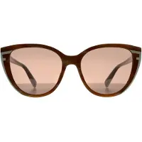 Furla Cat Eye Dames Honing Bruin Wit Hoorn Bruin SFU783
