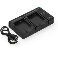 123accu Canon NB-4L / NB-8L / CB-2LVE USB-C double slot oplader (4.2V, 0.7A, huismerk)