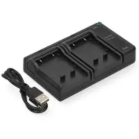 123accu Nikon Li-42B / Li-40B / Li-40C USB-C double slot oplader (4.2V, 0.7A, huismerk)