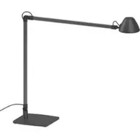 Waldmann LED-werklamp LUCIO, 4000 K, draaibaar, kantelbaar en in hoogte verstelbaar, 4 W, umbra grijs RAL 7022