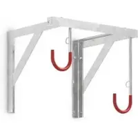 WSM Fiets-ophangsysteem , 1-zijdig, voor banden tot B 65 mm, B 500 x D 350 x H 350 mm, Diefstalbeveiliging, staal, 2 ophangplekken