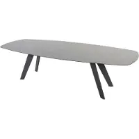 4SO Montana Tafelframe Antracite Met Montana Tafelblad Ceramic Terrazzo 280 x 113 cm