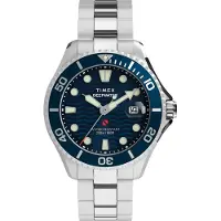 Timex Deep Water Meridian Heren Horloge Zilverkleurig TW2W81900